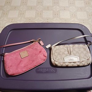 Coach wristlet purses